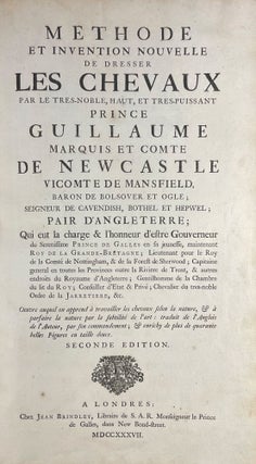 Méthode et Invention Nouvelle de Dresser les Chevaux