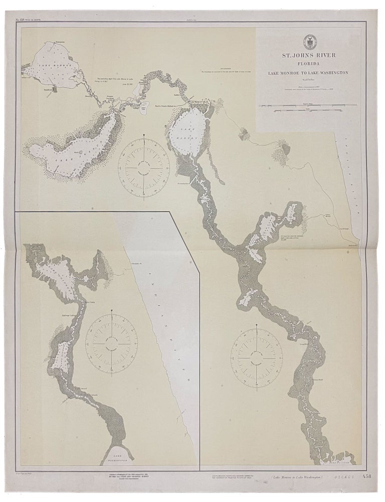 Item #40686 St. Johns River Florida Lake Monroe to Lake Washington. Florida.