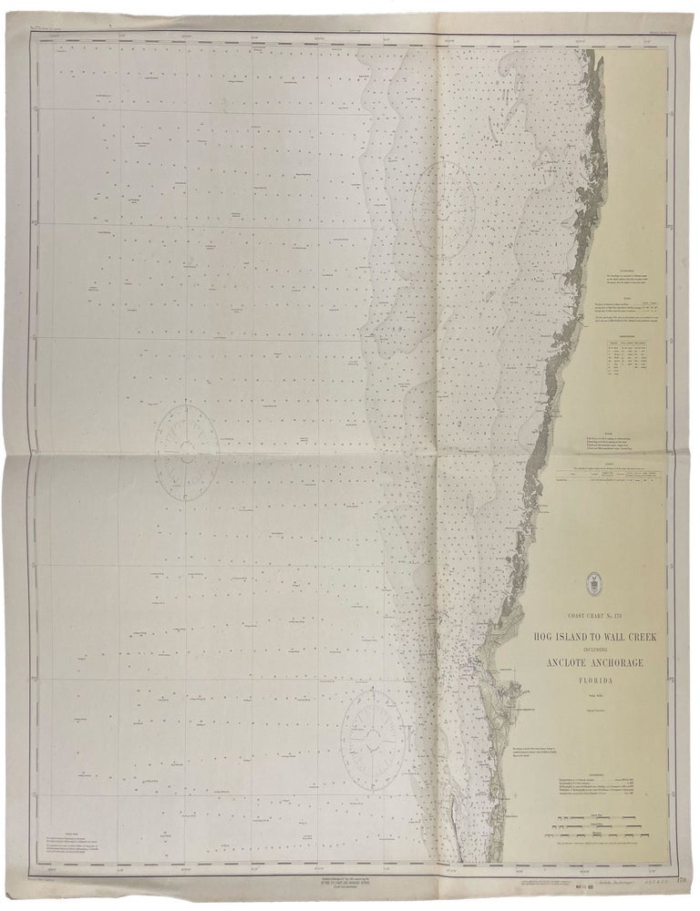 Item #40718 Hog Island to Wall Creek including Anclote Anchorage. Florida.