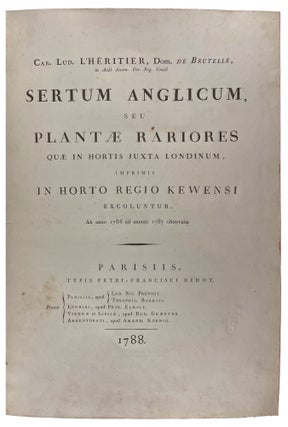 Sertum anglicum, seu plantae rariores quae in hortis juxta Londinum