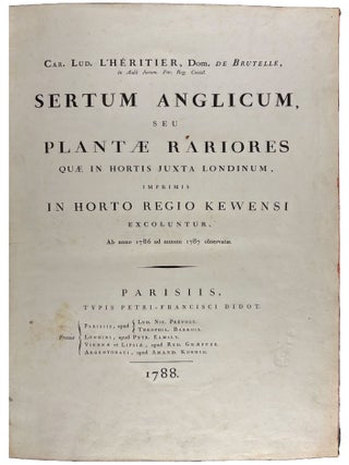 Sertum anglicum, seu plantae rariores quae in hortis juxta Londinum