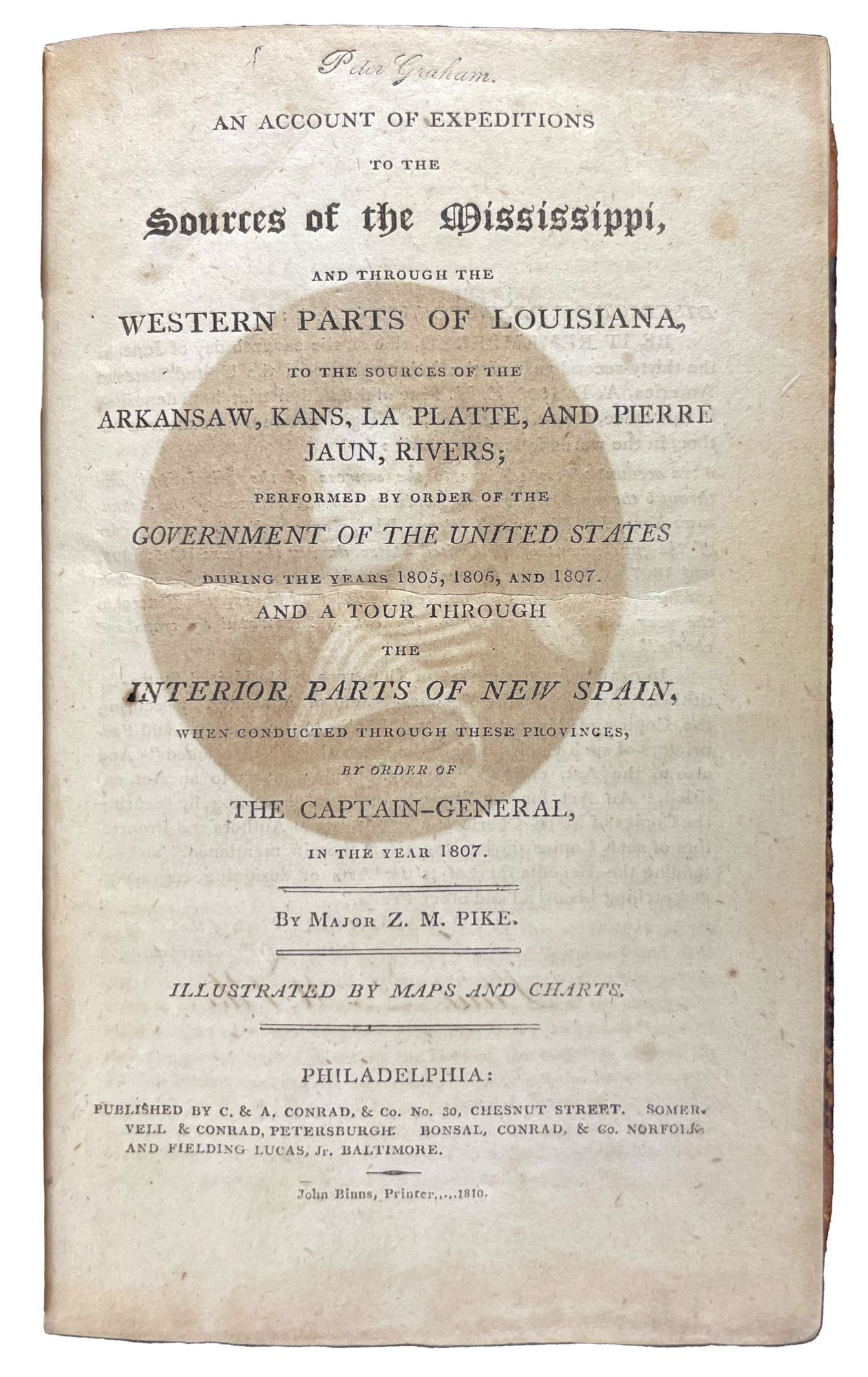 洋書 Le Tourneau Archive /Legend An Account of Expeditions to the Sources of the Mississippi, and