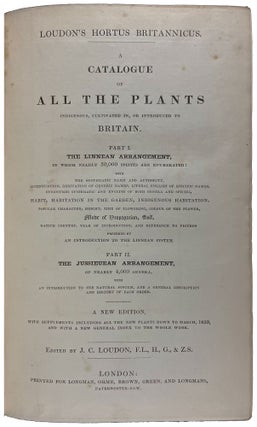 Item #41010 Hortus Britannicus: A Catalogue of All the Plants Indegenous Cultivated in or...