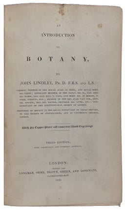 Item #41011 An Introduction to Botany. John LINDLEY
