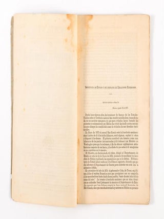 Correspondencia Diplom&aacute;tica Relativa a las Invasiones del Territorio Mexicano por Fuerzas de los Estados-Unidos de 1873 a 1877