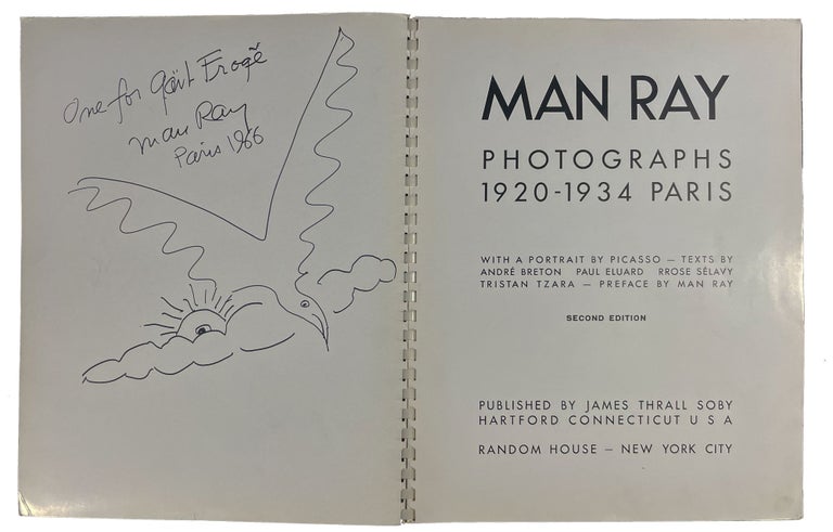 Item #41089 Photographs 1920-1934 Paris. MAN RAY, born Emmanuel Radnitzky.