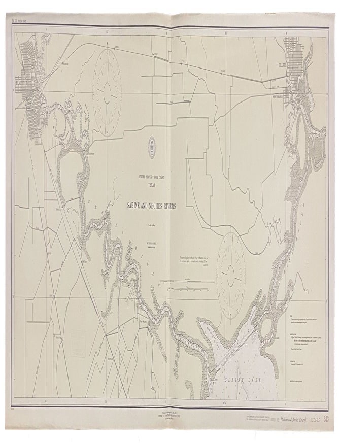 Item #41165 Sabine and Neches Rivers. Texas.