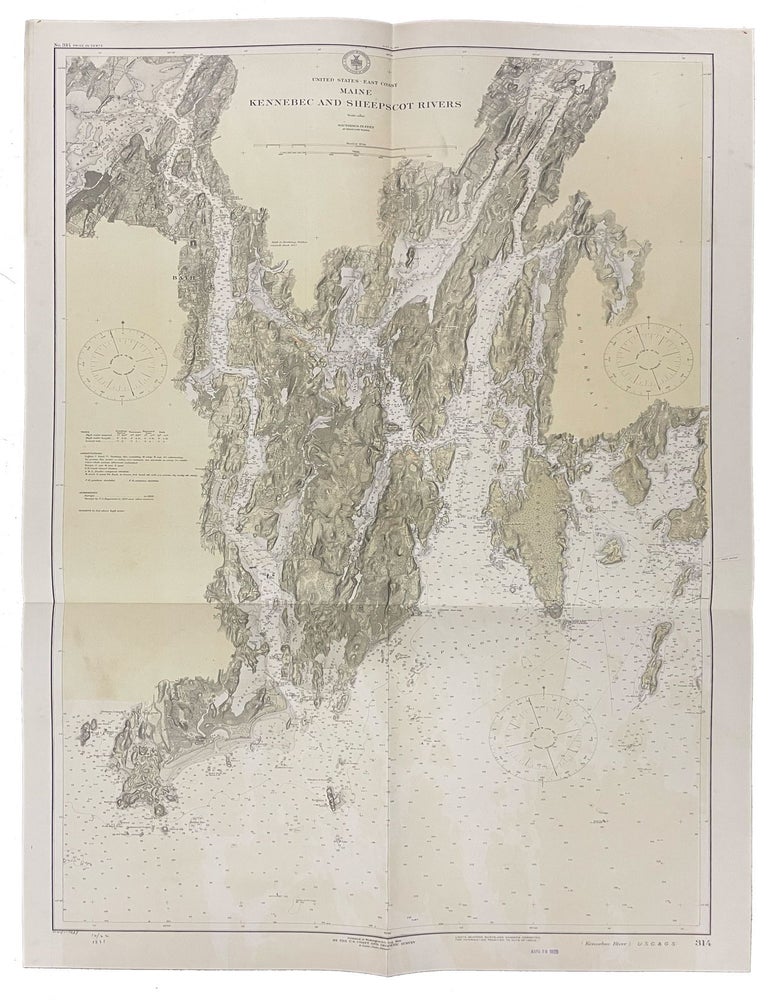 Item #41284 Kennebec and Sheepscot Rivers. Maine.