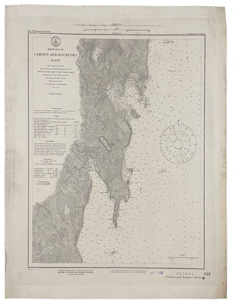 Item #41296 Harbors of Camden and Rockport. Maine.