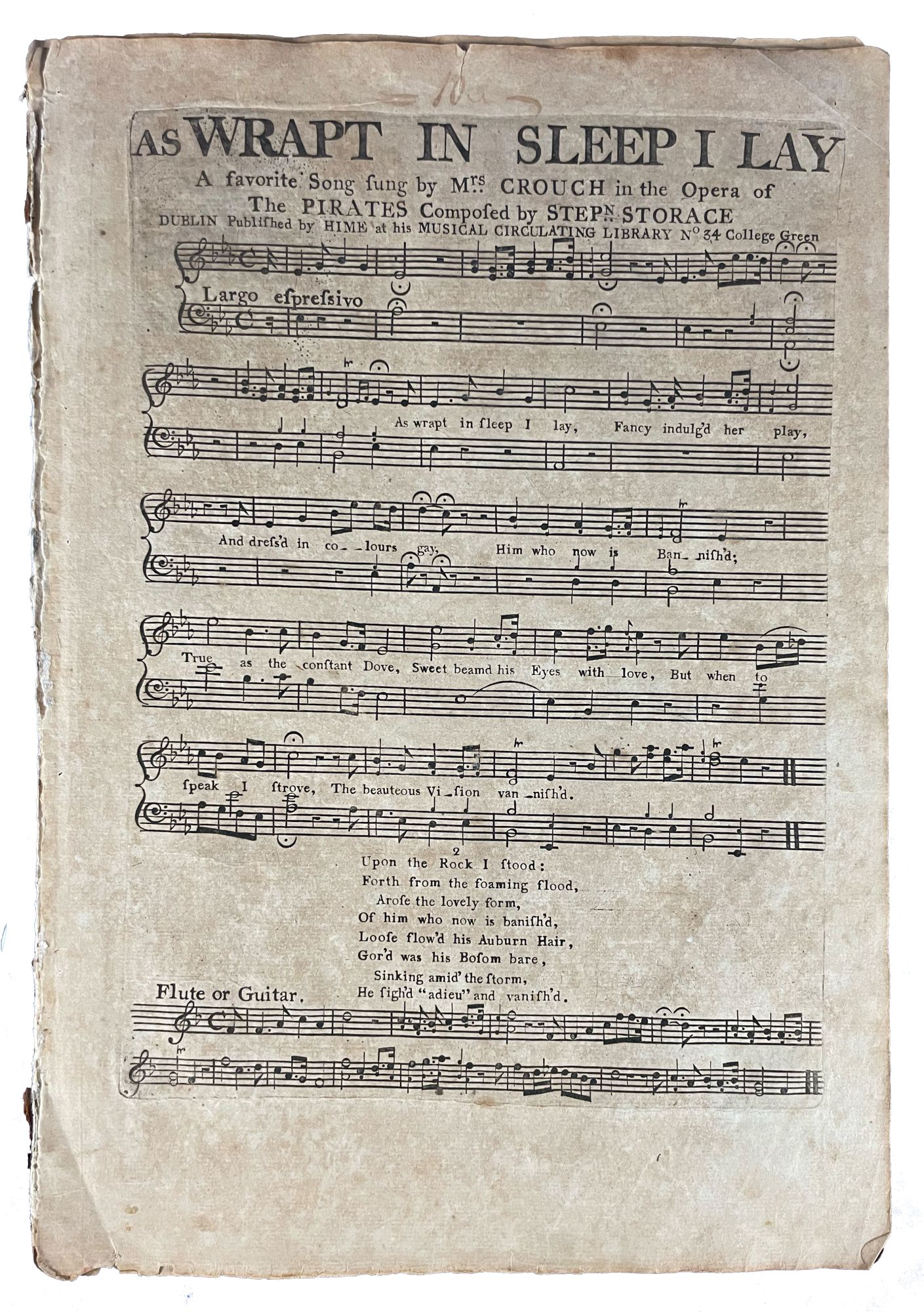 25 Songs Printed in Dublin by HIME and Owned by the Family of Francis  Hopkinson by IRISH SHEET MUSIC, Thomas ATTWOOD, George Saville CAREY on  Donald ...