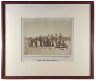 Scenes in the Indian Country: Lakota Indian Running Water with Members of the US Indian Peace Commission at the 1868 Fort Laramie Treaty Signing