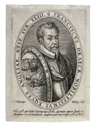 Item #41650 Portrait of Sir Francis Drake. Hieronymus WIERIX, Jean the Elder, RABEL, Engraver,...