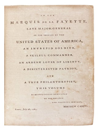 The American Museum or Repository of Ancient and Modern Fugitive Pieces, &c. Prose and Poetical . . . [title changed to The American Museum, or, Universal Magazine in January 1790]. Vols. I-XII