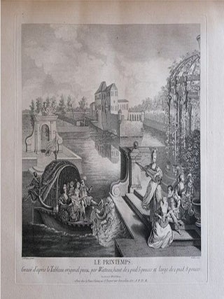 Oeuvres des Estampes Gravees d'apres les Tableaux et Desseins de feu Antione Watteau, Peintre Flamand, Quatrieme et Derniere Partie