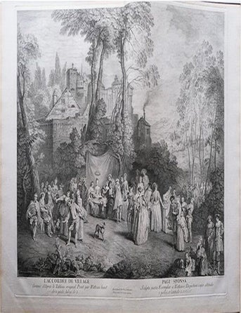 Item #41751 Estampes D'Apres Watteau. Jean Antione WATTEAU.