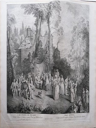Item #41751 Estampes D'Apres Watteau. Jean Antione WATTEAU