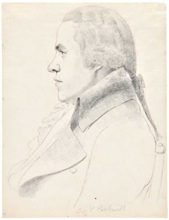 Item #41858 [A Pencil Sketch by William Daniell, after Architect George Dance, showing the artist Samuel Pepys Cockerell]. William DANIELL.
