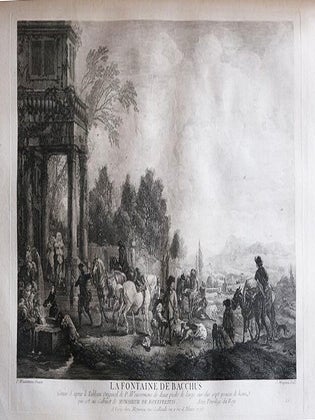 Oeuvres de Phillippe Wouvermans, Hollandois. Grav&eacute;es d'apres ses meilleurs Tableaux qui sont dans les plus beaux Cabinets de Paris et ailleurs. Dedi&eacute;es a son altesse serenissime Monseigneur le Comte de Clermont, Prince du Sang, par son humble et tres obeissant Servieteur I. Moyreau Graveur du Roy