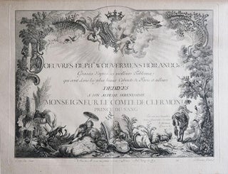 Oeuvres de Phillippe Wouvermans, Hollandois. Gravées d'apres ses meilleurs Tableaux qui sont dans les plus beaux Cabinets de Paris et ailleurs. Dediées a son altesse serenissime Monseigneur le Comte de Clermont, Prince du Sang, par son humble et tres obeissant Servieteur I. Moyreau Graveur du Roy