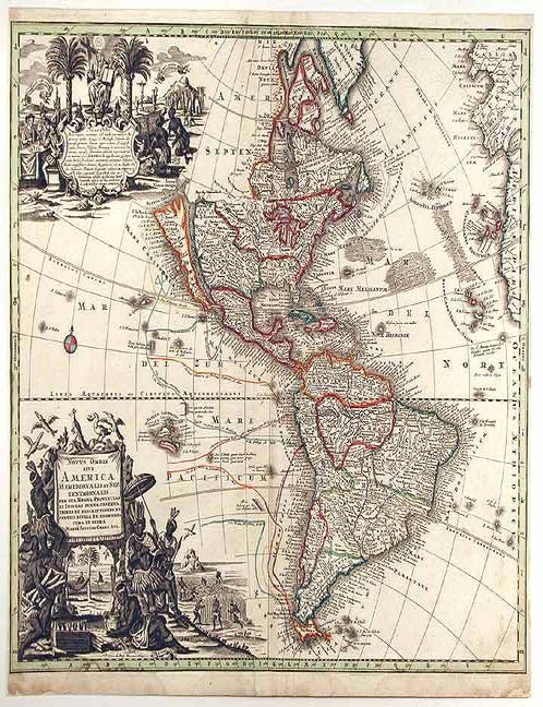Item #41885 Novus Orbis sive America Meridionalis et Septentrionalis. Matth&auml;us SEUTTER.