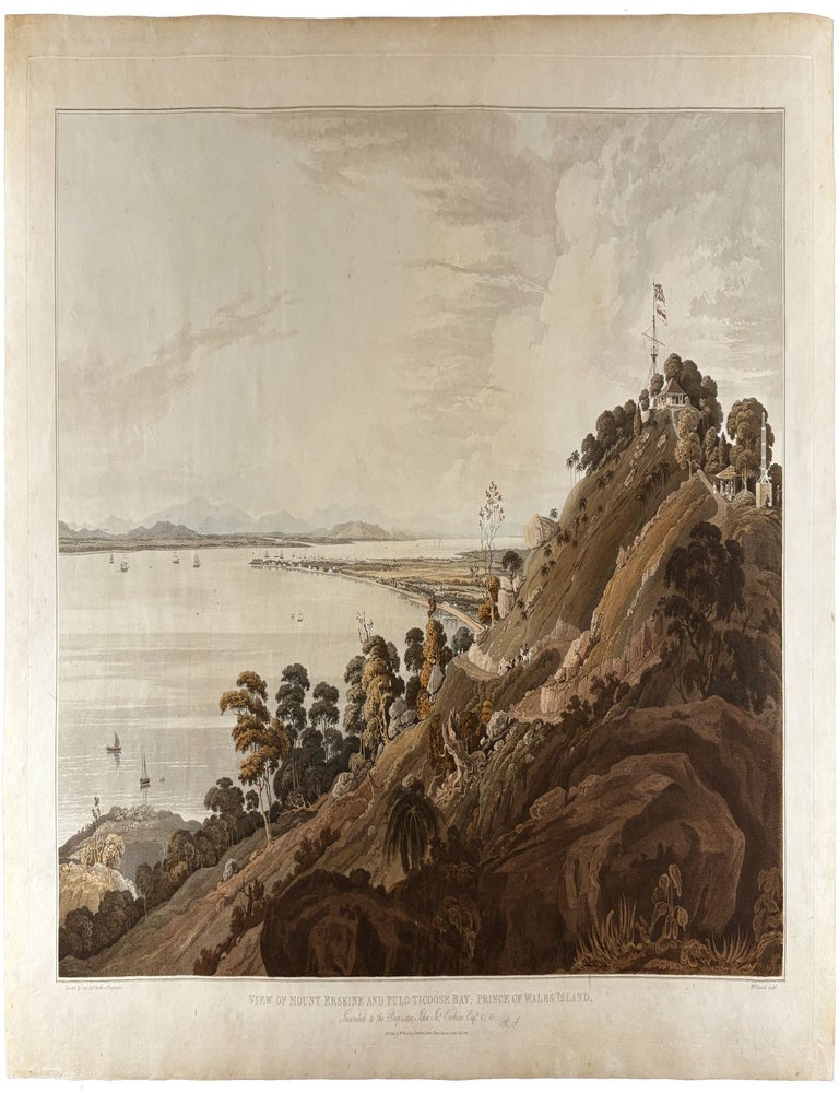 Item #41902 [Malaysia] View of Mount Erskine and Pulo Ticoose Bay, Prince of Wale's Island. William DANIELL, Captain Robert SMITH, engraver, artist.