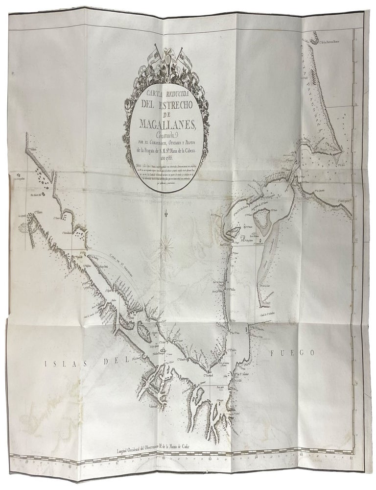 Item #41916 Relaci&oacute;n del ultimo viage al Estrecho de Magallanes de la fragata de S. M. Santa Maria de la Cabeza en los anos de 1785 y 1786. Extracto de todos los anteriores desde su descubrimiento impresos y mss. y noticia de los habitantes. 1788. Jos&eacute; de VARGAS Y. PONCE.