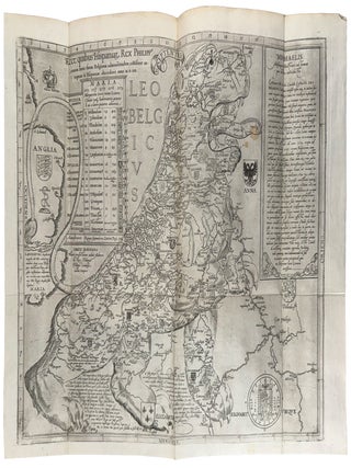 Novus ad Hispaniae et Hungariae reges termaximos. De Leone Belgico, eiusque topographica atque historica descriptione liber: quinque partibus gubernatorum Philippi regis Hispaniarum ordine, distinctus; insuper & elegantissimi illius artificis Francisci Hogenbergii bis centum & VIII figuris ornatus; rerumque in Belgio maxime gestarum, inde ab anno Christi M.D.LIX. usque ad annum M.D.LXXXVII. perpetua narratione continuatus