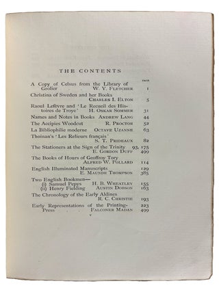 Bibliographica: Papers on Books, Their History and Art