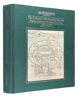 The Library of H. Bradley Martin: Part VIII: Highly Important English Literature
