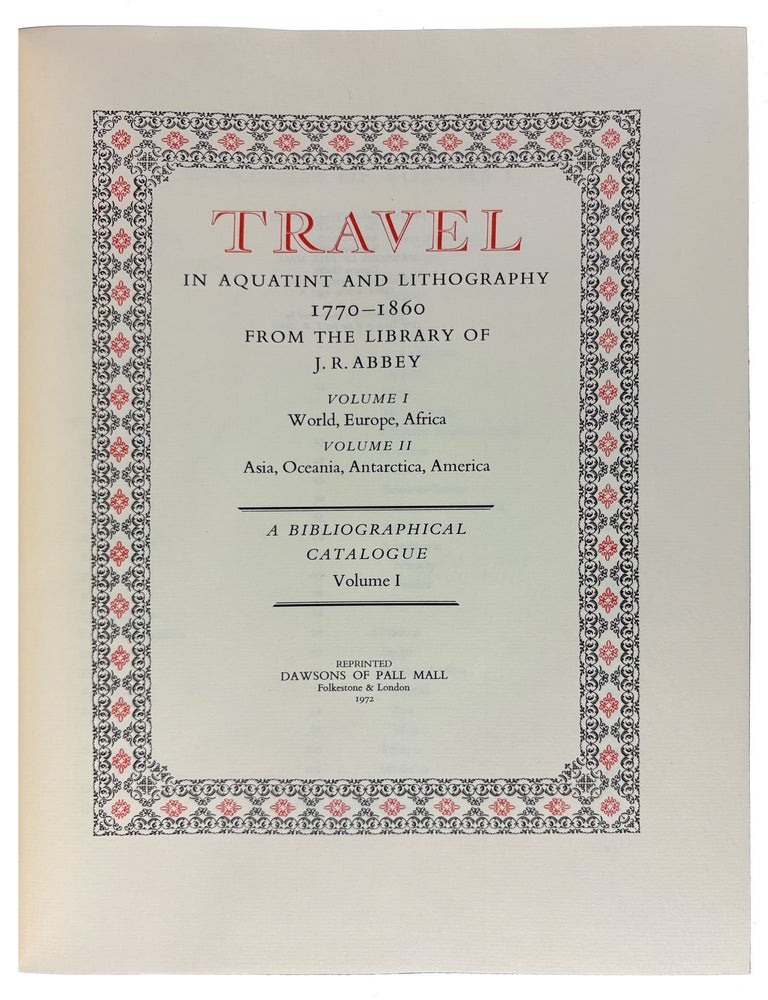 Item #42030 Abbey Collection of Colour-Plate Books Illustrated in Aquatint and Lithography. John Roland ABBEY.