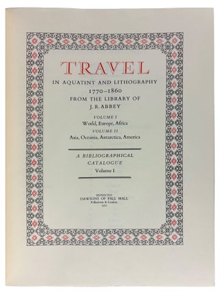 Item #42030 Abbey Collection of Colour-Plate Books Illustrated in Aquatint and Lithography. John...