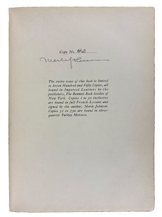 High Spots of American Literature: A Practical Bibliography and Brief Literary Estimate of Outstanding American Books