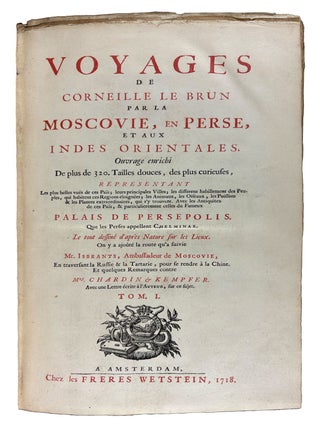 Voyages ... par la Moscovie, en Perse, et aux Indes Orientales