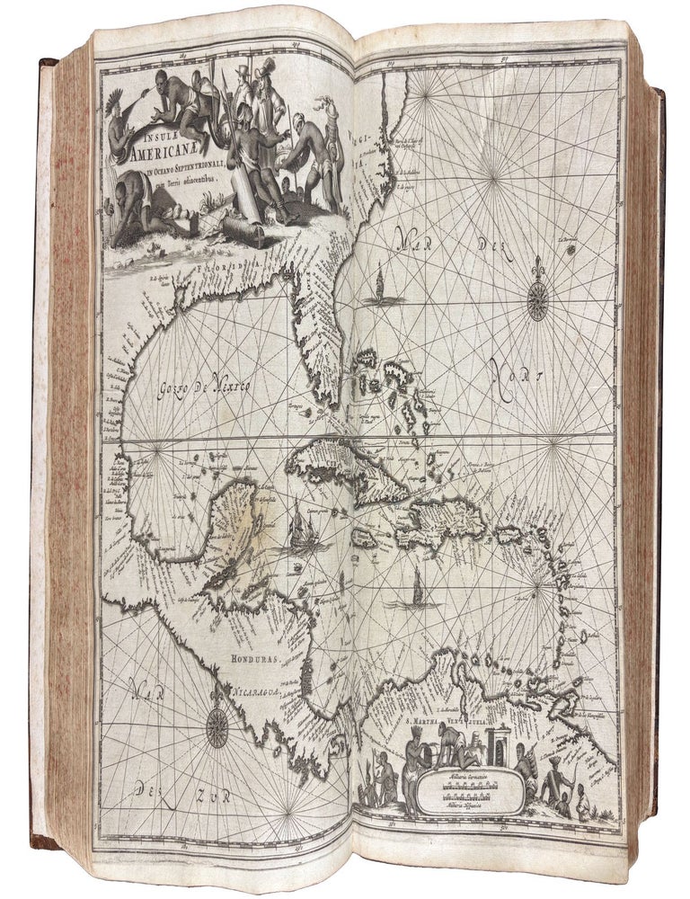 Item #42124 Die Unbekannte Neue Welt, oder Beschreibung des Welt-teils Amerika, und des Sud-Landes: darinnen vom Uhrsprunge der Ameriker und Sudl&auml;nder, und von den gedenckw&uuml;rdigen Reysen der Europer darnach zu [The Unknown New World, or Description of the Part of the World America, and of the Southern Land: Including the Origins of the Americans and Southerners, and the Remarkable Voyages of Europeans There]. Arnoldus MONTANUS, c.