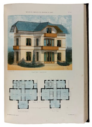 Maisons de campagne des environs de Paris. Choix des plus remarquables maisons bourgeoises, nouvellement construites aux alentours de Paris. Avec plans. Dessines d'apres nature par Victor Petit