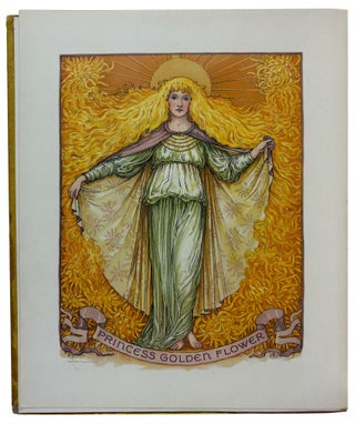 The Golden Flower. Chrysanthemum. Verses by Edith M. Thomas, Richard Henry Stoddard, Alice Ward Bailey, Celia Thaxter, Kate Upson Clark, Louis Carroll, Margaret Deland, Robert Browning, & Oliver Wendell Holmes. Collected, arranged and embellished with original designs by F. Schuyler Mathews