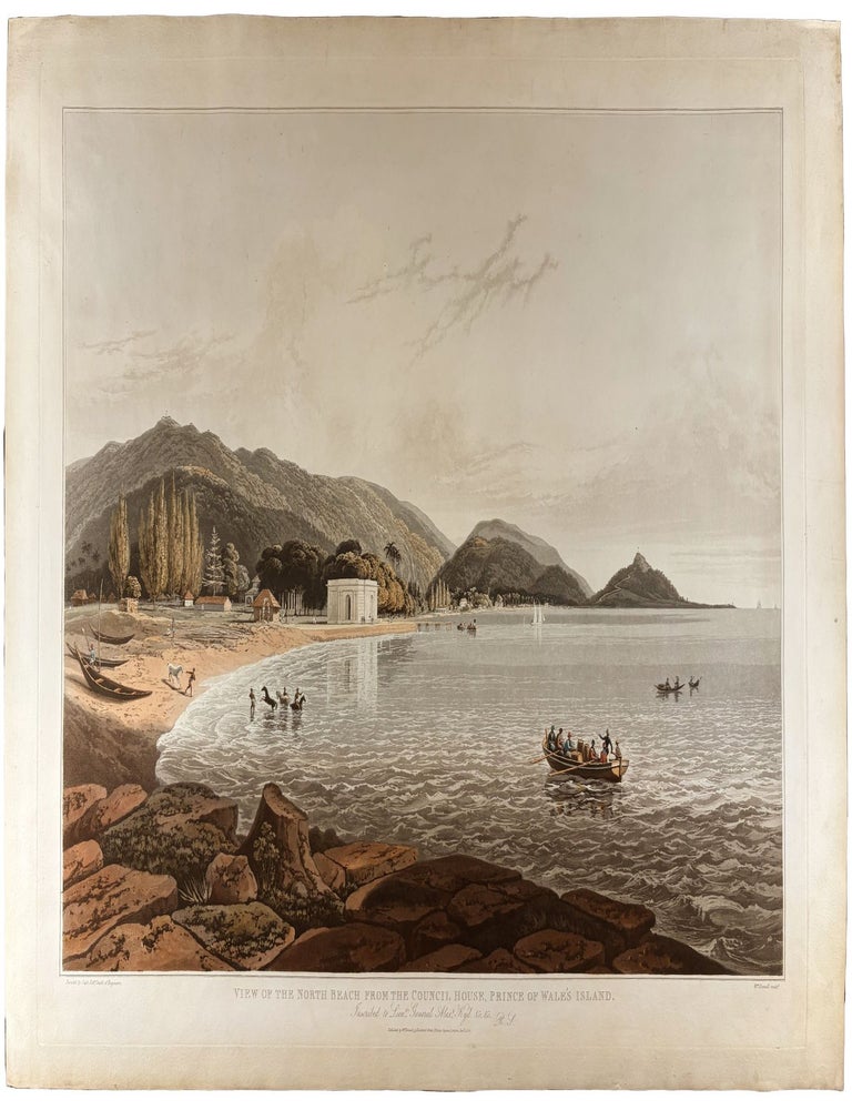 Item #42295 View of the North Beach from the Council house, Prince of Wales Island. William DANIELL.