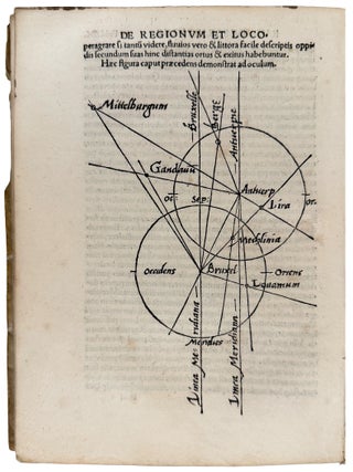Cosmographicvs liber Petri Apiani mathematici, iam denuo integritati restitutus per Gemmam Phrysium. Item eiusdem Gemmæ Phrysij Libellus de locorum describendorum ratione, & de eorum distantijs inueniendis, nuñq ante hac visus