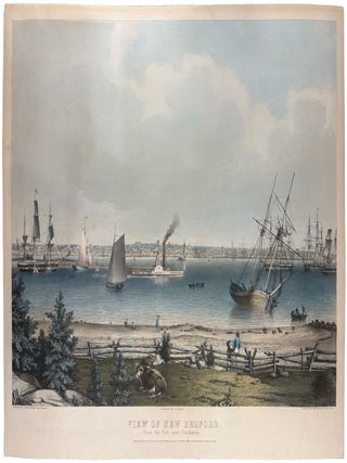 Item #42419 View of New Bedford. From the Fort near Fairhaven. Fitz Henry LANE, after Albert CONANT