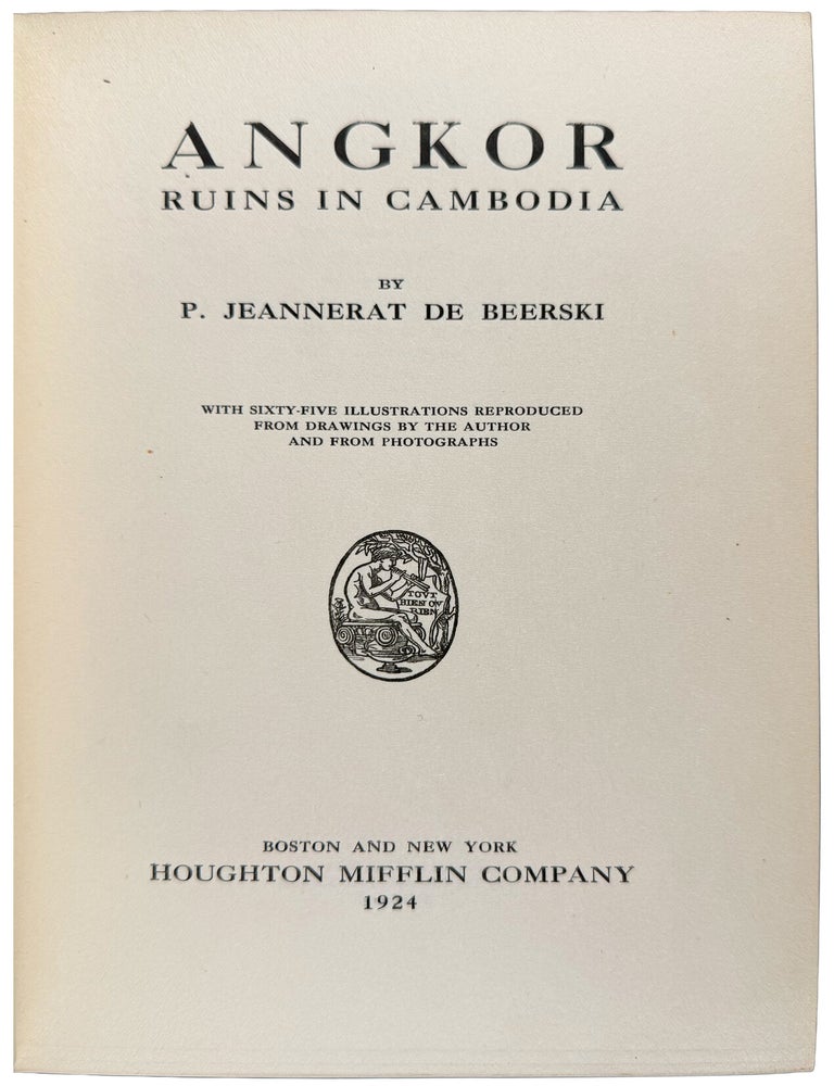 Item #42693 Angkor; Ruins in Cambodia. P. Jeannerat DE BEERSKI.