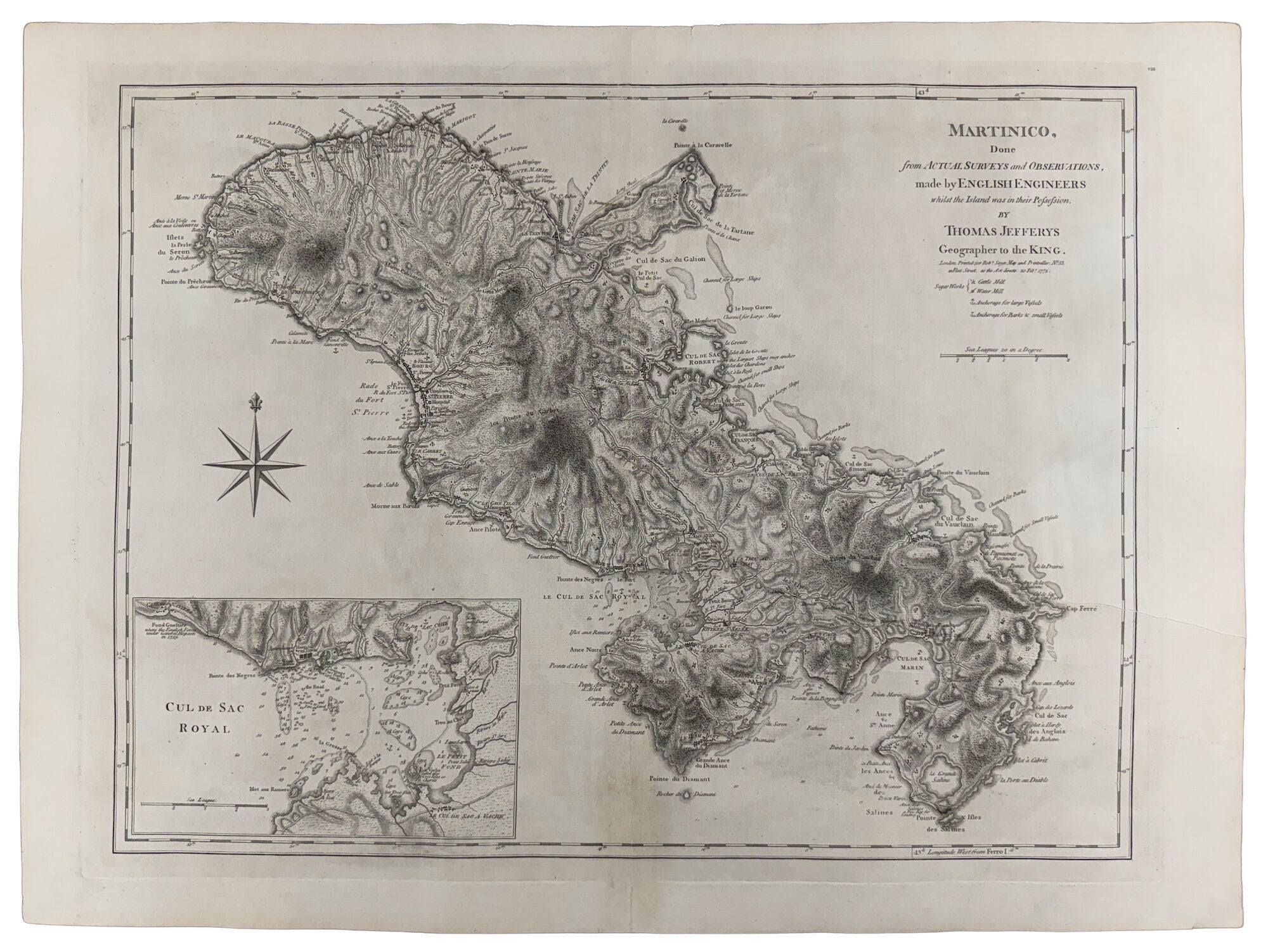 Martinico, Done from Actual Surveys and Observations, made by English ...