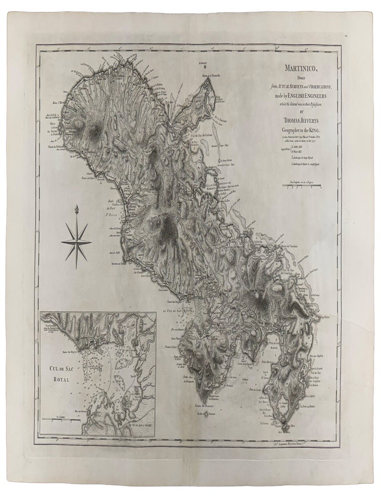 Item #42746 Martinico, Done from Actual Surveys and Observations, made by English Engineers whilst the Island was in their Possession. Thomas JEFFERYS.