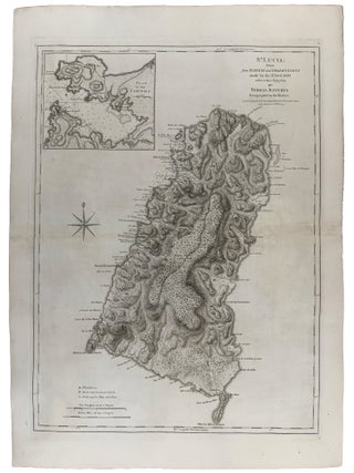 Item #42747 St. Lucia; Done from Surveys and Obserations made By the English whilst in their...