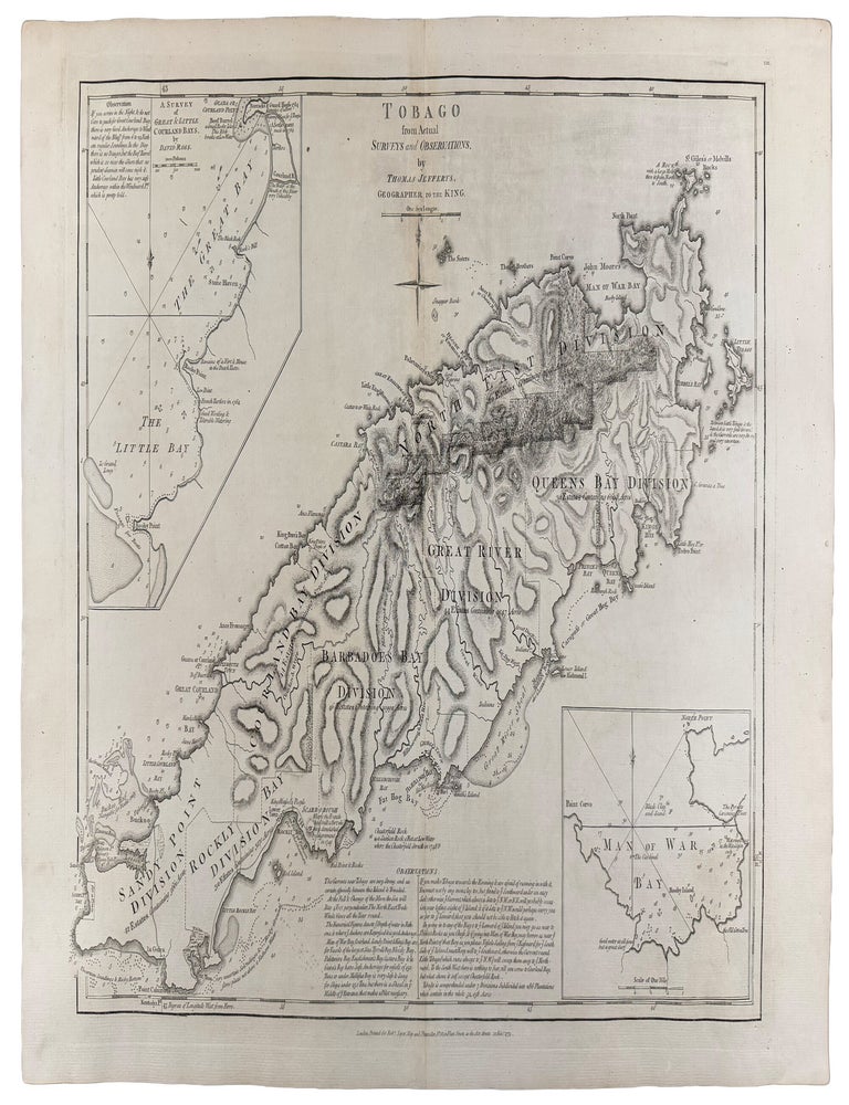Item #42751 Tobago from Actual Surveys and Observations. Thomas JEFFERYS.