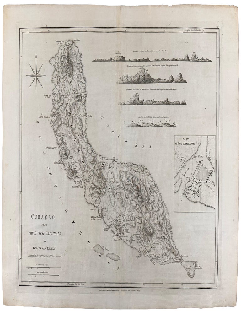 Item #42754 Curacao From The Dutch Originals Of Gerard Van Keulen Regulated by Astronomical Observations. Thomas JEFFERYS.