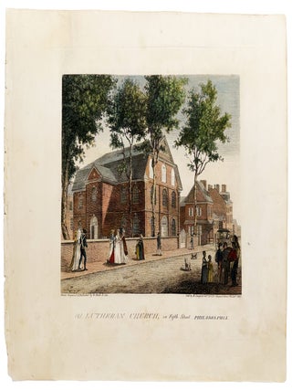 Item #42948 Old Lutheran Church, in Fifth Street Philadelphia. William R. BIRCH, Thomas BIRCH