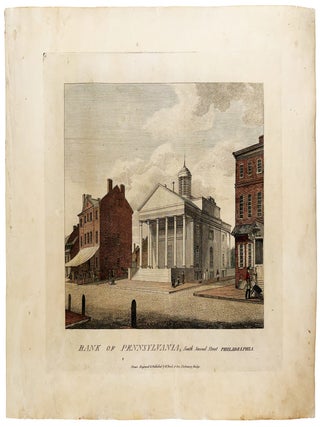 Item #42954 Bank of Pennsylvania, South Second Street Philadelphia. William R. BIRCH, Thomas BIRCH