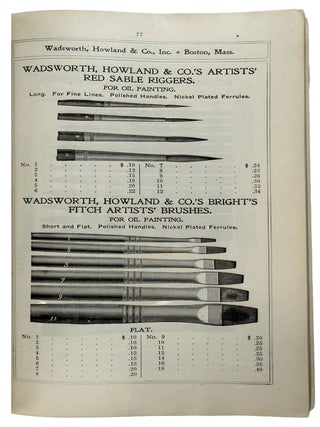 Item #42993 Illustrated Catalogue of Wadsworth, Howland & Co. (Incorporated) Importers and...