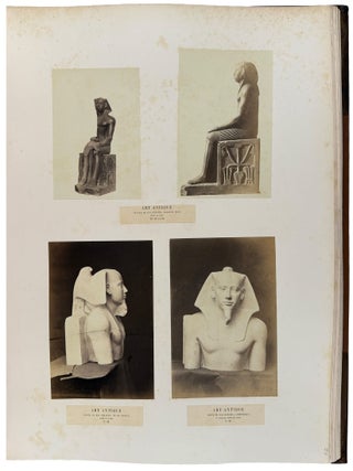 Item #43085 Album Photographique de la Mission Remplie en &Eacute;gypte par le Vte Emmanuel de Roug&eacute;,...