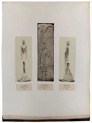 Album Photographique de la Mission Remplie en &Eacute;gypte par le Vte Emmanuel de Roug&eacute;, accompagn&eacute; de M. le Vte de Banville et de M. Jacques de Roug&eacute;, 1863-1864; photographies ex&eacute;cut&eacute;es par M. le Vte de Banville; description des planches par M. le Vte Emmanuel de Roug&eacute;